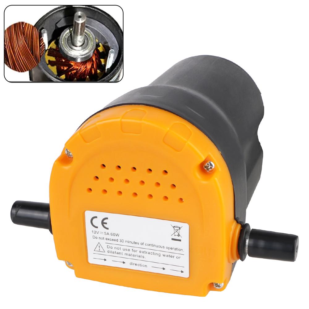 60W 12V Oil Pump With Hose Fuel Water Pumping Filling Electric Car Oil Change Tank Refuel Tools Gasoline Boat Pumping Machine
