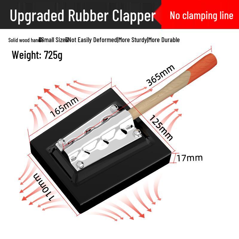 Tile Laying Tool Set: Rubber Tapping Board for Bricklayers and Floor Tile Installation