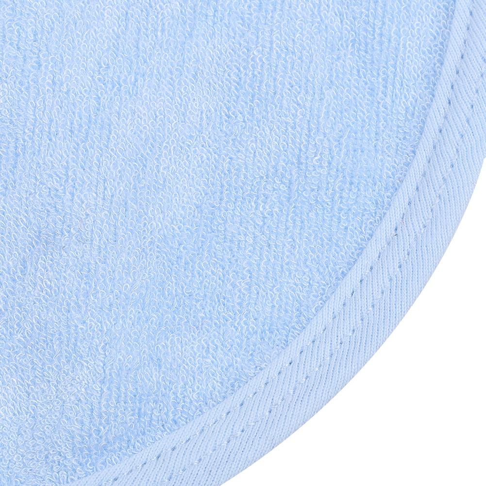 Elderly Waterproof Bib Adult Mealtime Saliva Towel Dining Apron Clothes Protector Light Blue L