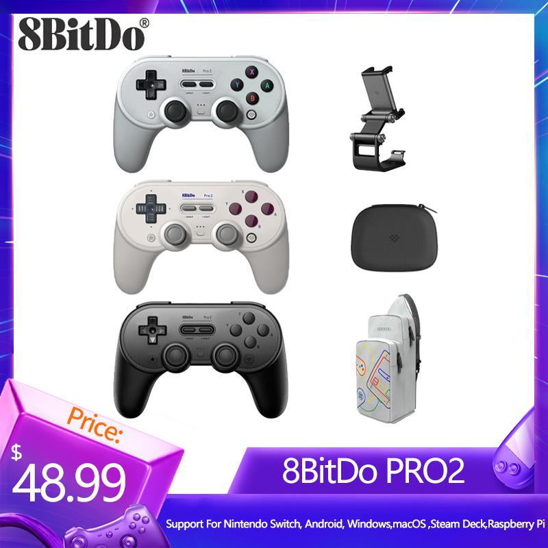 

8Bitdo Pro 2 Bluetooth игровой контроллер беспроводной джойстик геймпад для ПК macOS Android Steam Raspberry Pi Game
