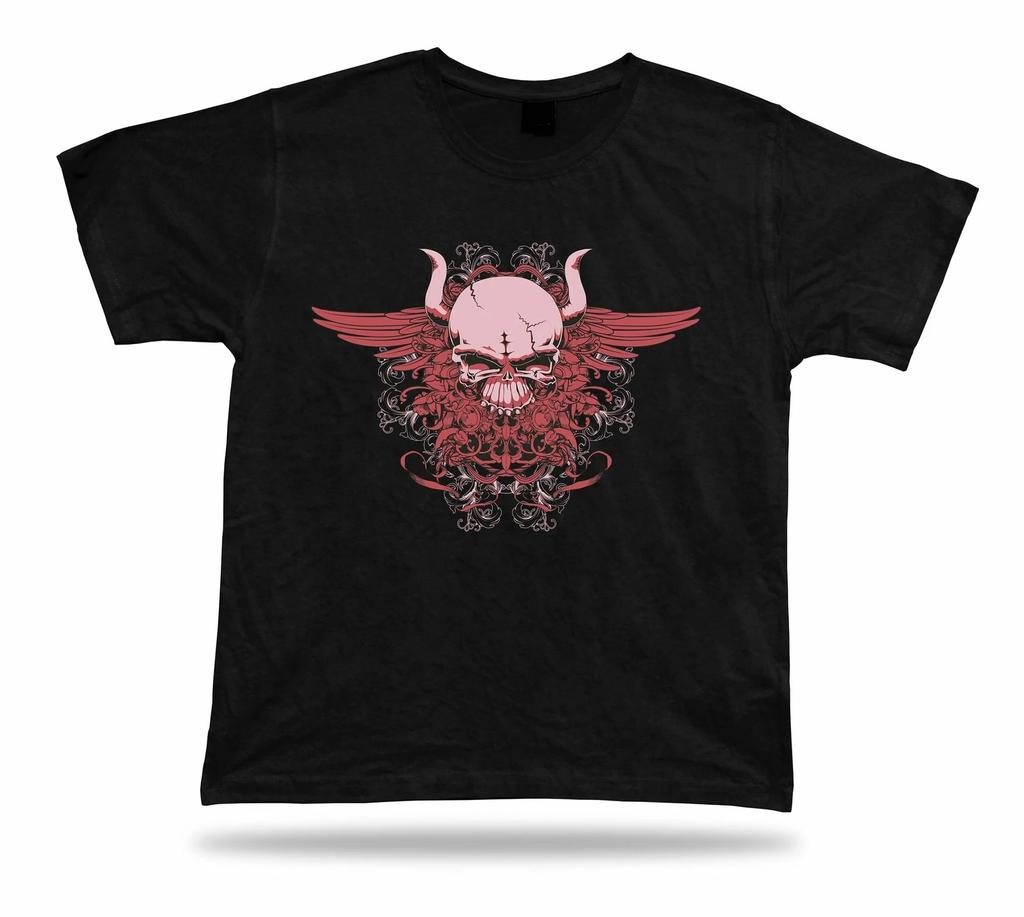 Demon Evil Skeleton Skull Modern Stylish Awesome Cool T Shirt Tee Design Tee