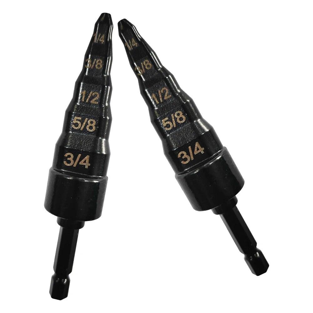 1PC Inch Step Tube Expander Hole Expansion Electric Pipe Head Expansion Mouth Air Conditioning Maintenance Tool Accessories
