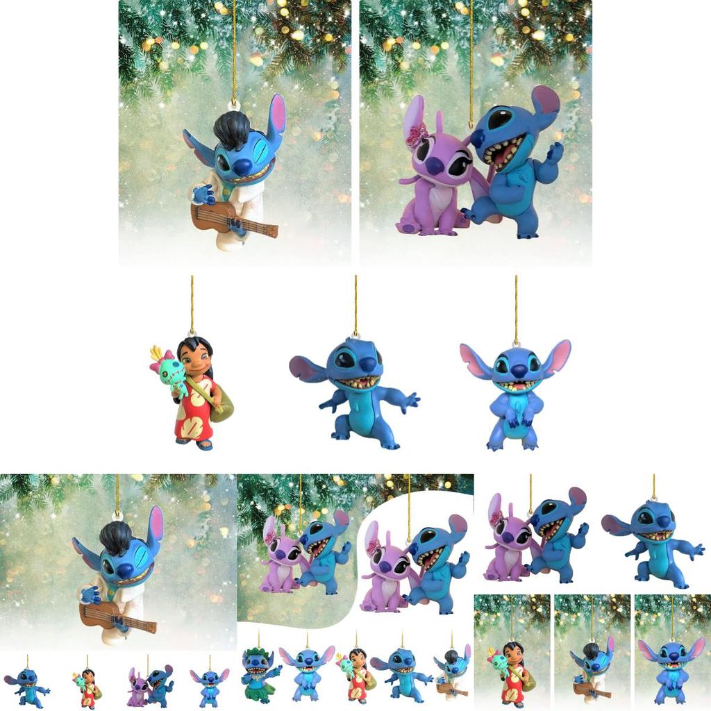 Cute Cartoon Acrylic Christmas Tree Ornament For Home And Car Decorations