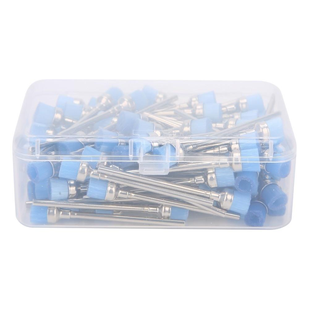 100pcs Stainless Steel Stainless Steel Nail Dust Cleaner Brush  For Salon Use