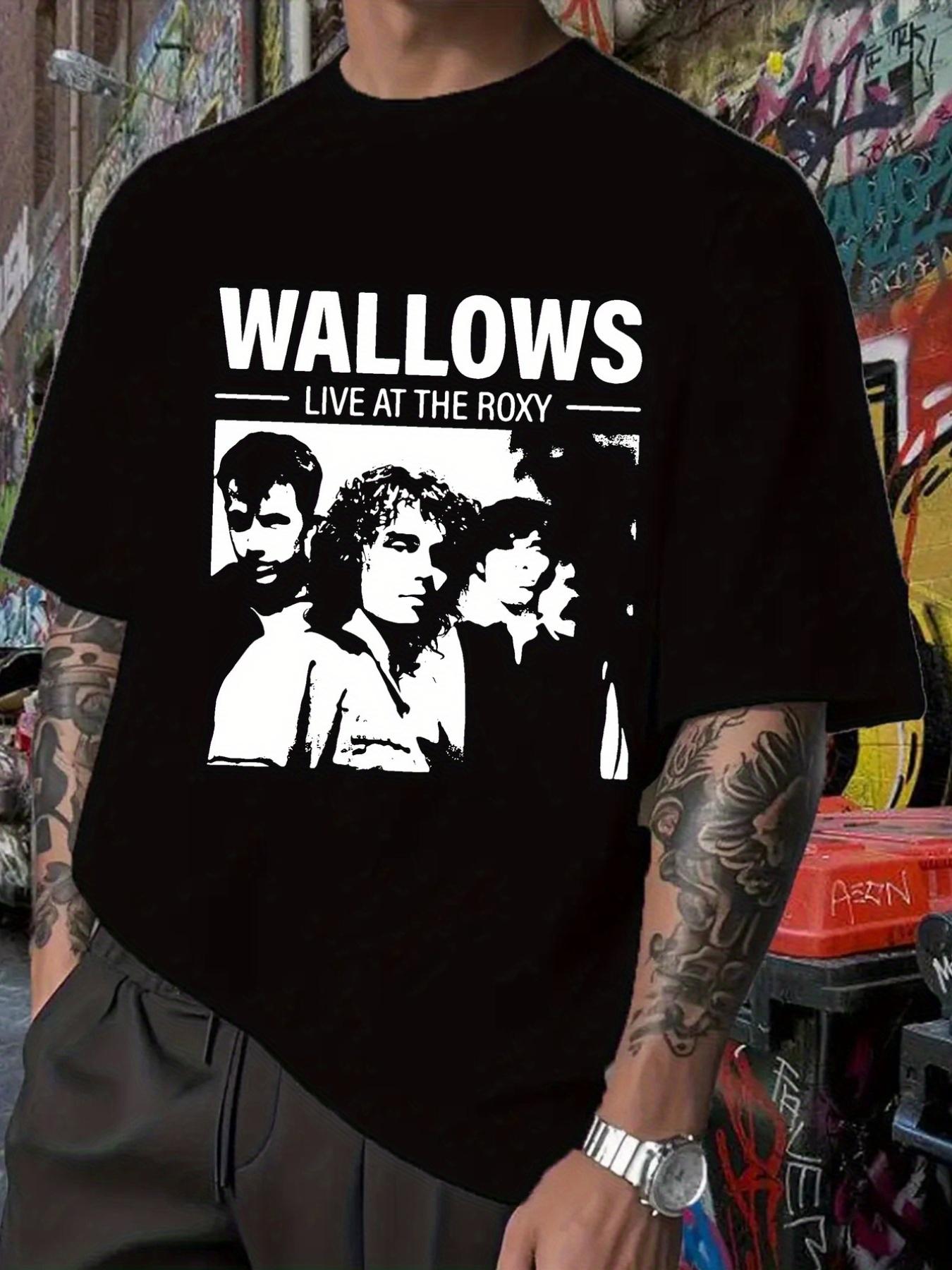 

WALLOWS Live Band Performance Graphic Tee - Black Concert T-shirt with WALLOWS LIVE AT THE ROXY Print XXXXL