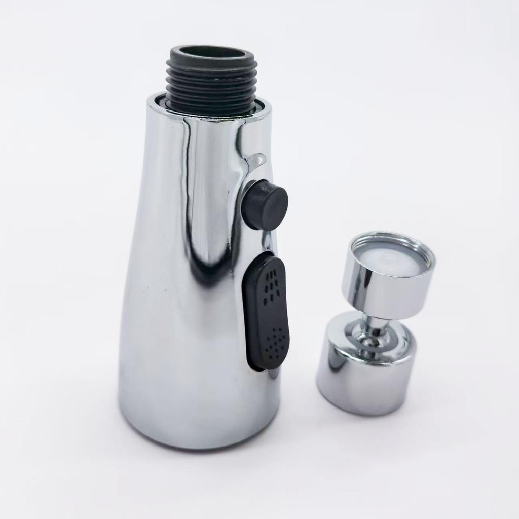 1PC Kitchen Double Knife Scraping Faucet Extender Universal Connector Shower, Vegetable Basin Universal Sleeve Universal Anti-splash Water