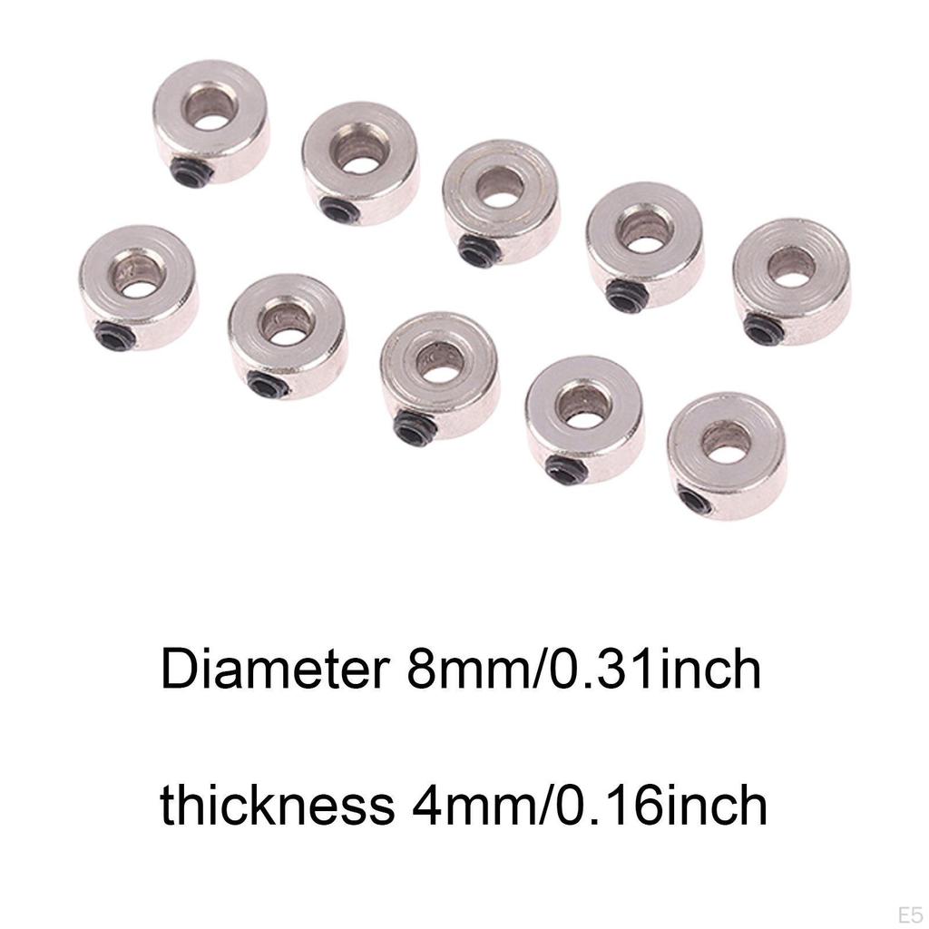 10 Pieces Airplane Model Wheel Clamps RC Landing Gear Stoppers Accessories Alloy Reliable