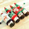 Tableware Holder Socks Xmas Decor Ornaments Christmas Wine Bottle Bags Decoration Home Furnishing Wine Set Decoration Supplies