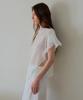 The Ello Breeze Sheer Blouse (White)