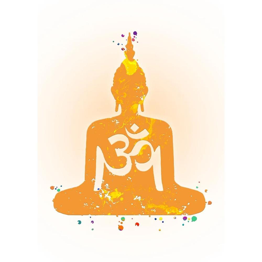 Classic Buddha Yoga Encourage Posters Lotus Posture Meditation Modern Prints Canvas Wall Art Pictures Home Living Room Decor