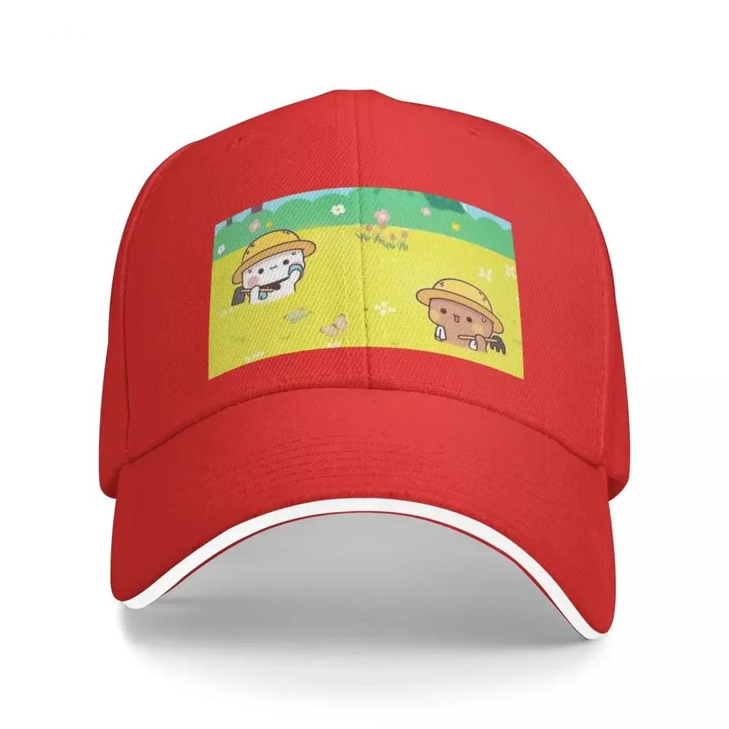 Cute Couple Dudu And Bubu Are Hard Working On The Field Baseball Cap Military Cap Unisex Luxury Brand Sports Cap Hats Unisex Womens