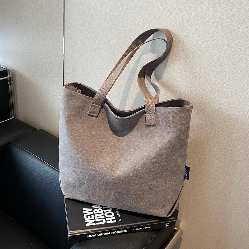 Canvas-Tasche mit großer Kapazität Umhängetasche Retro-Tragetasche Arbeits-Pendler-Studenten-Klassentasche Frauen