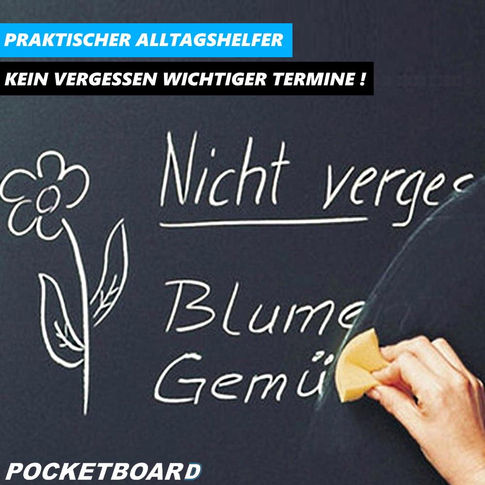 POCKETBOARD Tafelfolie Kreidefolie Blackboard Kreidetafel selbstklebend & Kreide