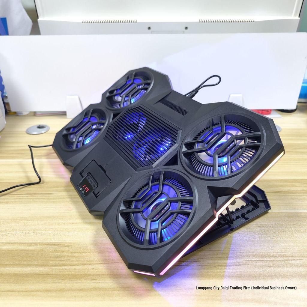 2025 Air-Cooled Gaming Laptop Cooler Stand for 15.6"-16" Computers