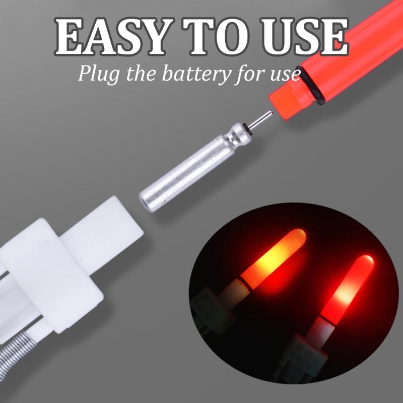 Fishing Bites Alarm Indicator Fishing Bells Clip with LED Light Night Sea Fishing Rod Fishing Bites Alarm Indicator