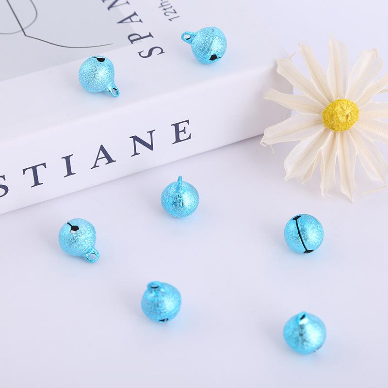 

Подвеска-колокольчик из матовой золотой меди с мятой фактурой для браслетов DIY и украшений для питомцев 8mm