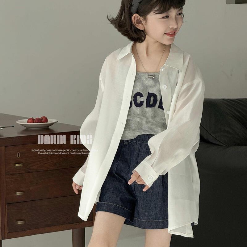 Girls  Lightweight Long-Sleeve Casual Shirt 140