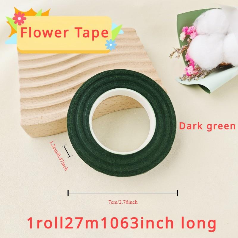 Floral Tape Crumpled Paper DIY Gardening Flower Pole Winding Handmade Packaging Materials Dark Green Fruit Green Coffee Color