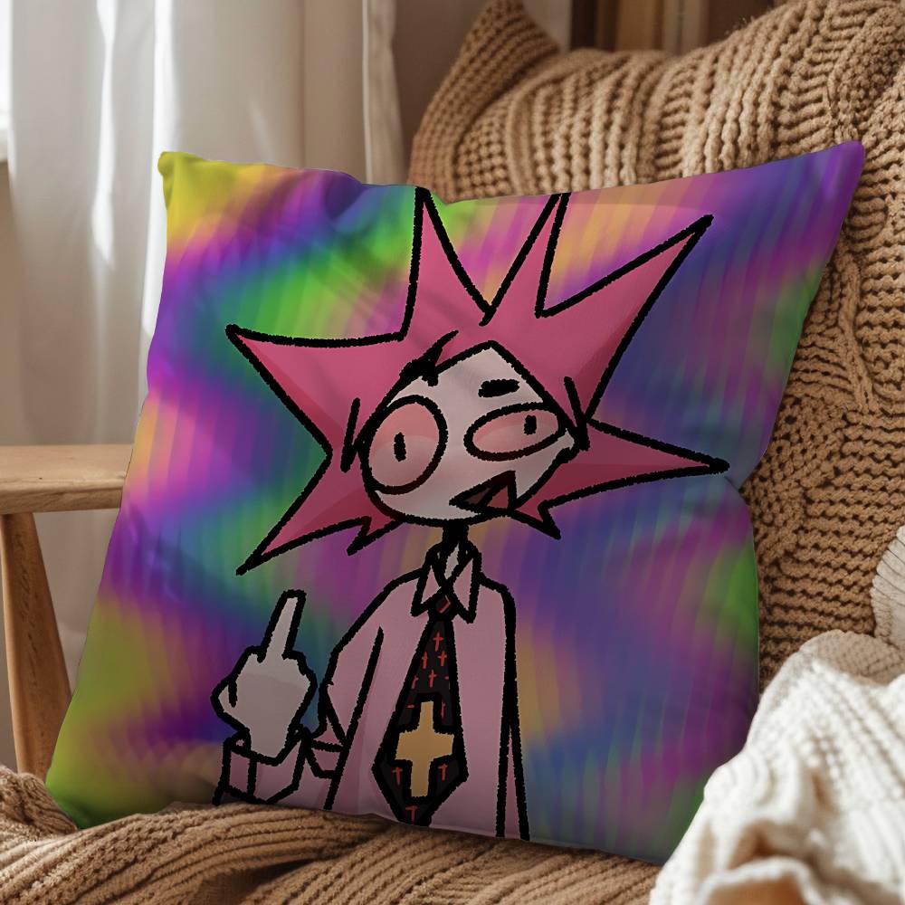 Powerful Rock MSI JJimmy Urine Pillow Case Office Cushions Suitable For Sofa Car Bedroom Decorative Cushion Cover