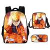 New Naruto backpack trendy backpack European and American retro peripheral cartoon schoolbag