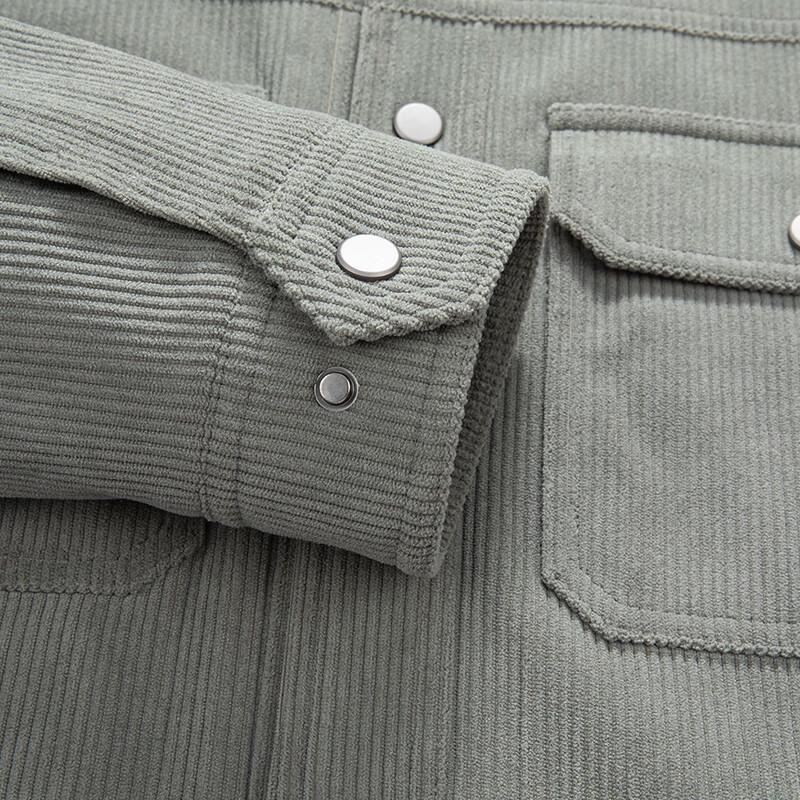 JOW Men's Corduroy Fleece-Lined Workwear Jacket