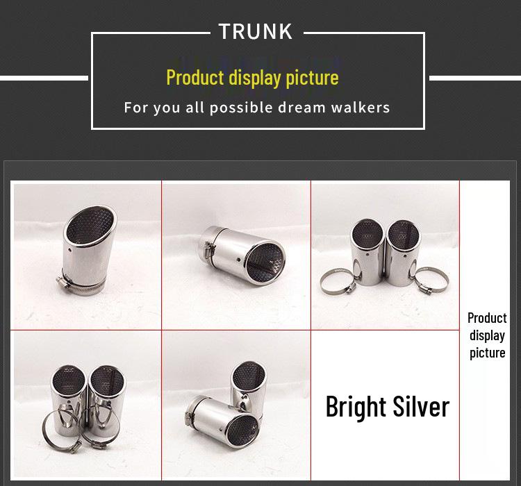 Volkswagen CC Magotan Stainless Steel Silver Exhaust Pipe Tail Trim