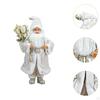 Figura de Papá Noel Muñeco de Navidad Adorno Atrezzo Ornamento Figura de Navidad para