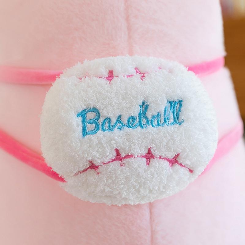 25Cm Cute Fluffy Pink Capybara Plush Toys Kawaii Baseball Backpack Stuffed Dolls Animals Kids Birthday Gift Home Decor