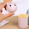 Toothpick Holder Portable Plastic Toothpick Container Cute Multifunctional Toothpick Dispenser for Living Room Hotel Restaurant