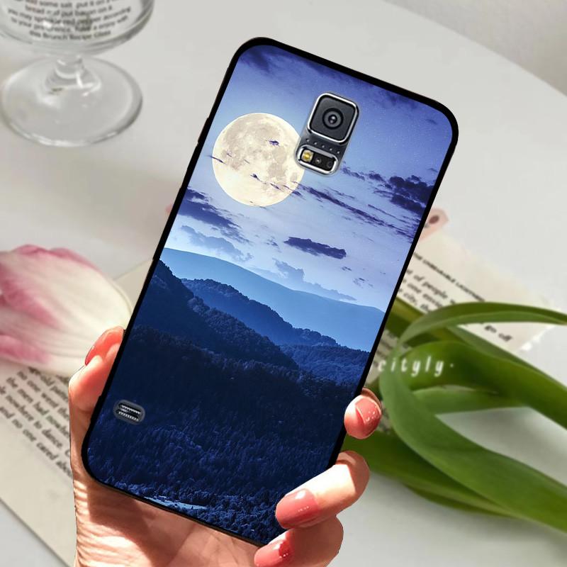 Für Samsung Galaxy S5 Hülle S 5 I9600 SM-G900F Niedliche Bemalte Silikon-Rückabdeckung Für Samsung S5 Hüllen G9006V Schutzhülle