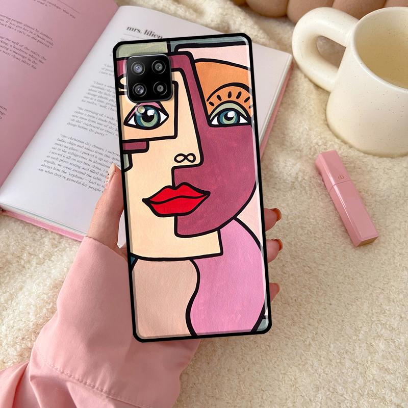 Abstract Portrait Art Painting For Samsung Galaxy A16 A26 A36 A56 A06 A53 A33 A13 A12 A32 A52 A55 A35 A15 A54 A34 A14 Case
