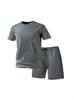 Men’s Summer 5-Point Shorts & Quick-Dry Breathable Sports Top Set
