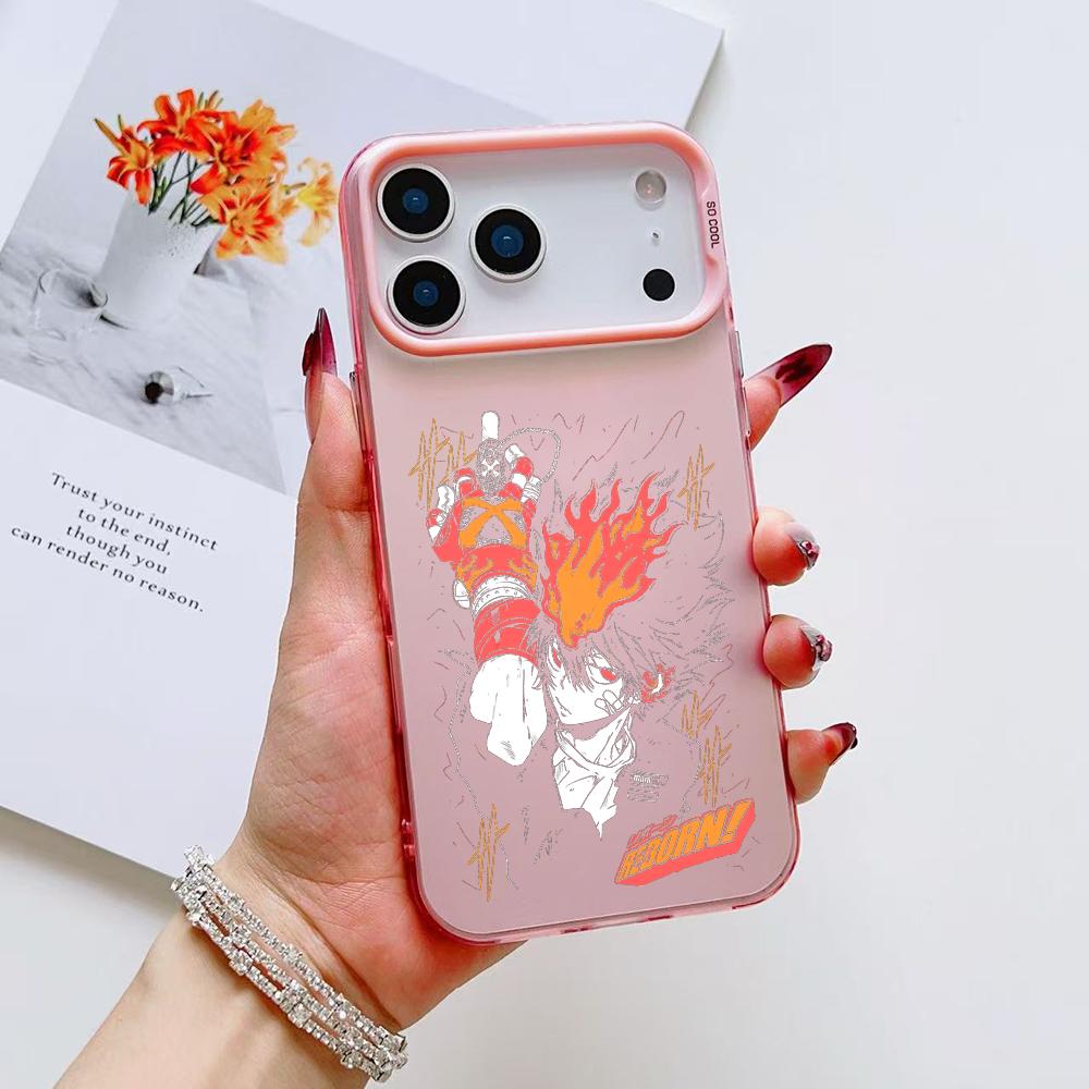 Anime R-Reborn Phone Case For iPhone 17 16 15 14 13 12 11 Pro Max Air Matte Laser Aurora Shockproof Funda