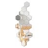 DIY Hexagonal Acrylic 3D Wall Mirror Sticker for Living Room & Staircase Décor