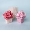 3D Tulip Flower Pot Shape Silicone Mold DIY Rose Bouquet Candle Soap Plaster Crafts Resin Mold Manual Art Making Tools