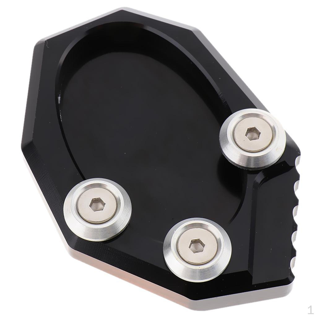 Bike Motorcycle Side Stand Support Plate, Aluminum Alloy 3.43x2.36x0.59inch For VS650