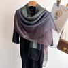 70*180cm Women Gradient Colors Scarf Long Shawls and Wraps for Party Dress Lightweight Pashmina Fashion Scarves