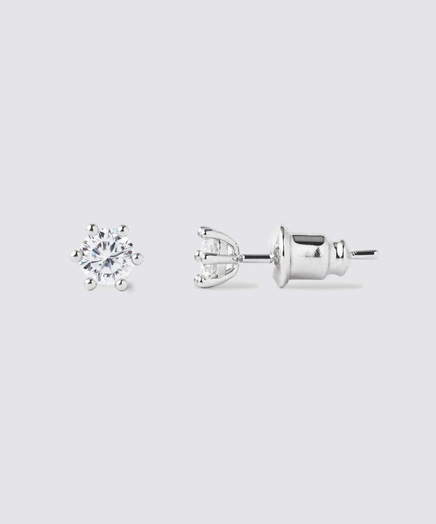 Musinsa Standard Woman Women'S Moissanite Earrings_4Mm [Silver]