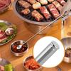 Stainless Steel Fork BBQ Telescopic Extendable Dinner Fruit Dessert Long Handle Fork Tool Adjustable Spoon Bento BBQ Accessories