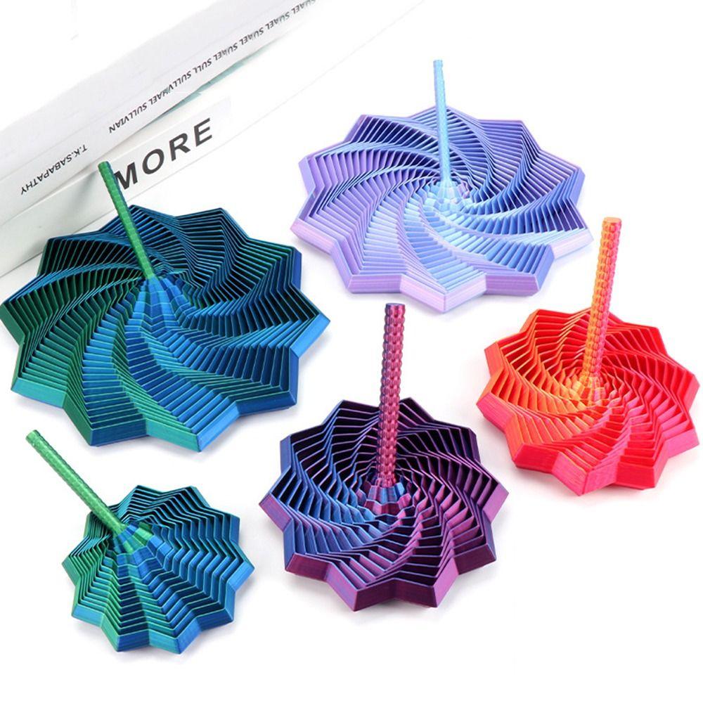 PLA Fractal Fidget Hexagon with Handles Desktop Decompression Toys Fidget Toy  for Office&School