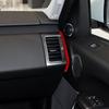 2Pcs Red Carbon Fiber  Side Air Vent Cover Trim Strip For Land Rover Range Rover