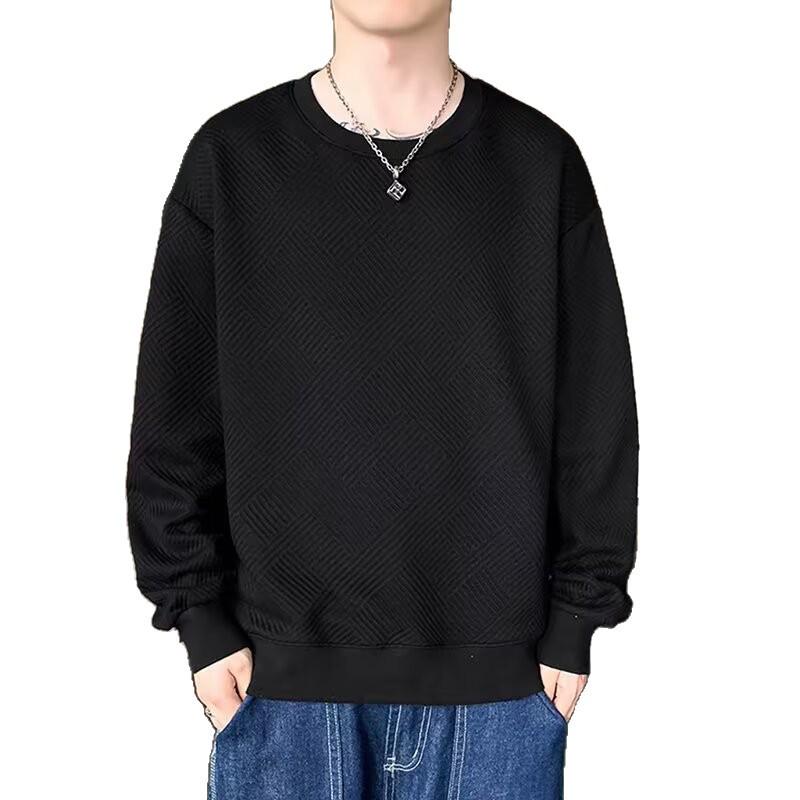 2026 New Autumn Retro Solid Color Loose Fit Versatile Casual Jacket Trendy American Men's Hoodie
