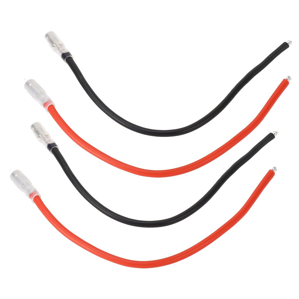 10PCS RC Brushed Motor Cable Black Red 4mm Banana Connector 16AWG Silicon Wire for Axial Scx10