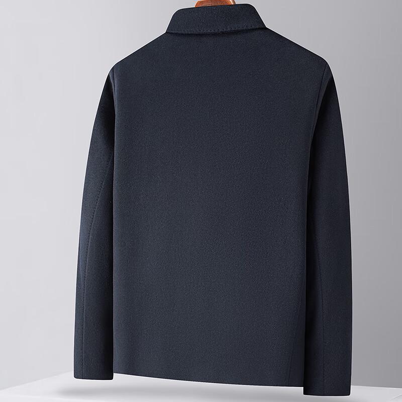 FAPAI Men's Business Casual Wool Cashmere Blend Jacket