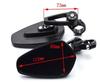 Handlebar End Mirror for Kawasaki Z250 Z300 Z750 Z750S Z800 Z900 Z1000 Universal 7/8