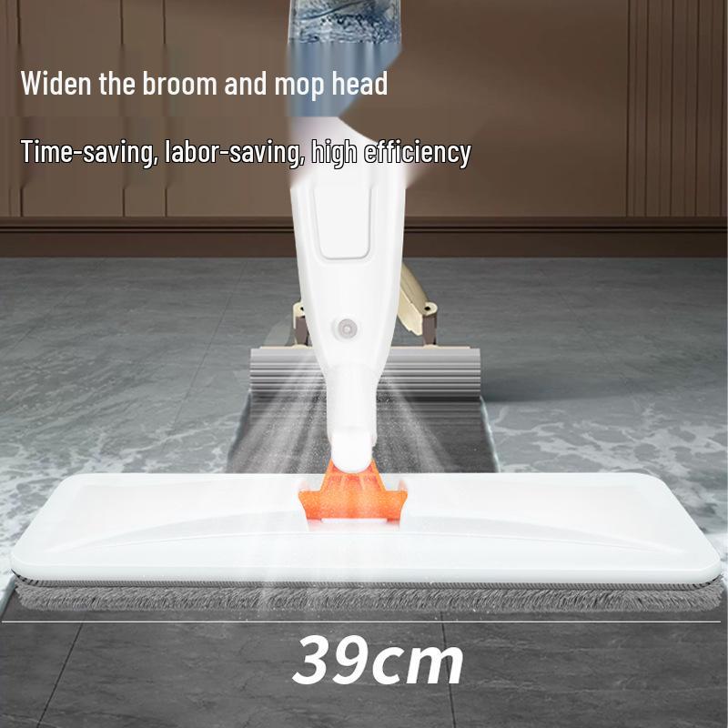 Rotating Spray Mop - Hands-Free Flat Mop for Wet & Dry Cleaning