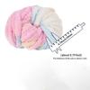 Thick Chenille Yarn for Blankets, Super Soft and Fluffy Giant Chenille-Style Polyester Yarn for Home Decor Projects
