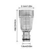 5Pcs Pressure Washer Garden Hose Adapter, 3/4 Inch Pressure Washer Transparent Plastic Water Inlet Filter Replacement Tool