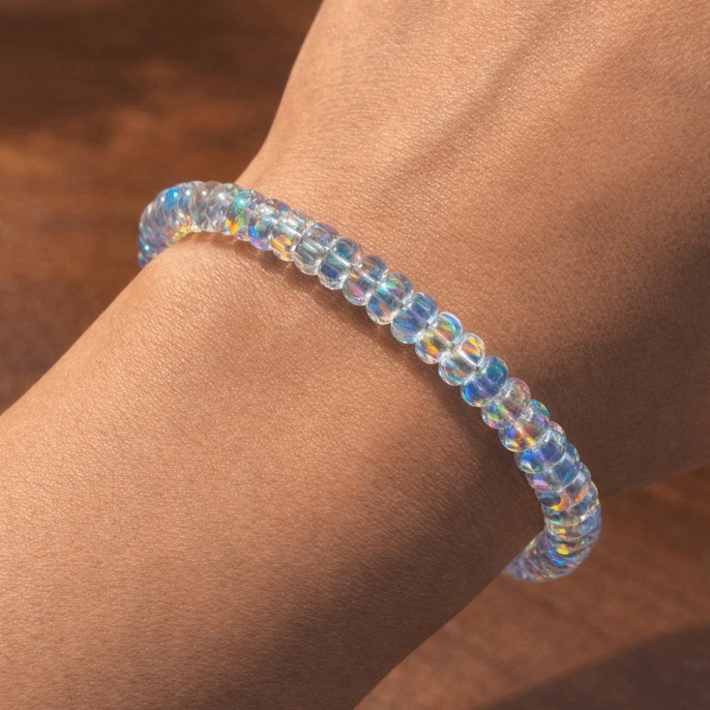 Elastic Cord Laser Crystal Bracelet Elegant Fashion Jewelry Gift Stretchable Bracelet  Women