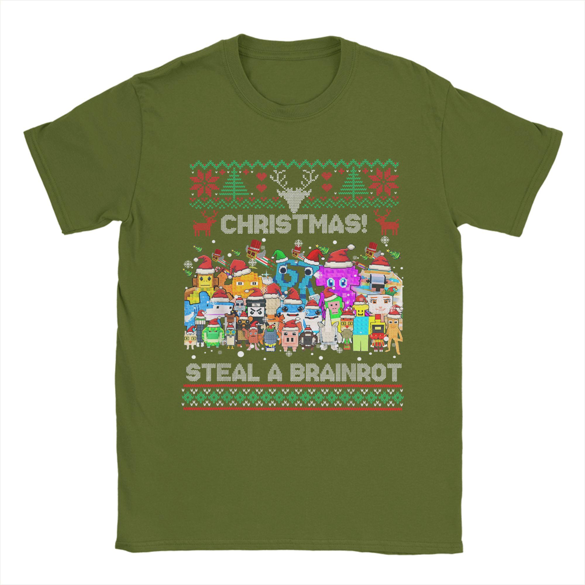 

Harajuku T-Shirt Every Italian Brainrot Funny Xmas Brainrot T Shirts Fashion Tshirt for Men Summer Y2K Retro Short Sleeve Tees 4XL